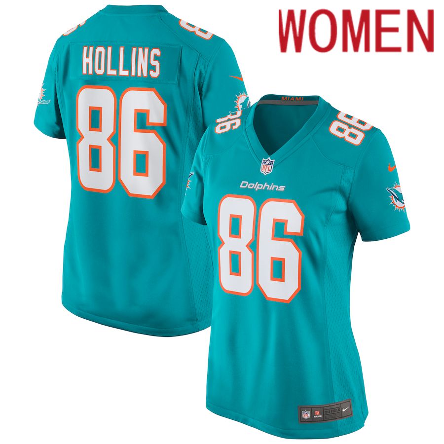 Cheap Women Miami Dolphins 86 Mack Hollins Nike Green Game NFL Jersey